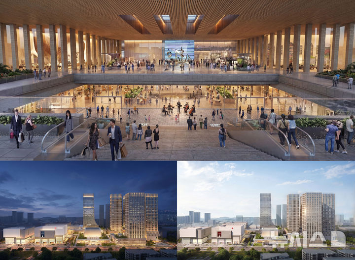[광주=뉴시스] 광주 광천터미널 개발 사업 추진. 신세계가 제시한 프로젝트 구상 '더 그레이트 광주(The Great Gwangju)'. (사진=광주시청 제공). photo@newsis.com *재판매 및 DB 금지