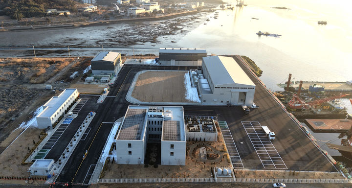 [무안=뉴시스] 전남개발공사가 목포시 용해동 일원에 준공한 친환경선박 시험시설 전경. (사진 = 전남개발공사 제공). 2026.02.06. photo@newsis.com *재판매 및 DB 금지