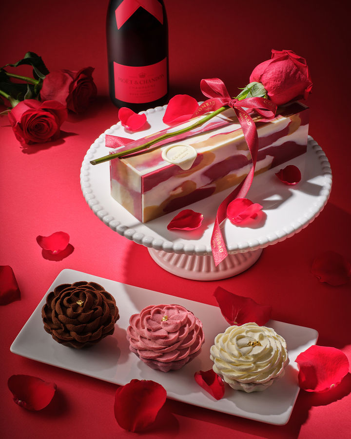 [서울=뉴시스] 콘래드 서울 플레임즈 밸런타인 케이크.(사진=콘래드 서울 제공) *재판매 및 DB 금지