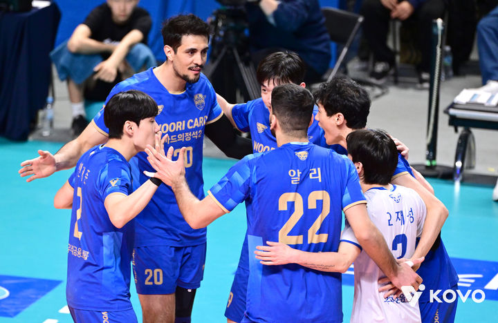 [서울=뉴시스] 남자 프로배구 우리카드. (사진=KOVO 제공). 2026.02.06. *재판매 및 DB 금지