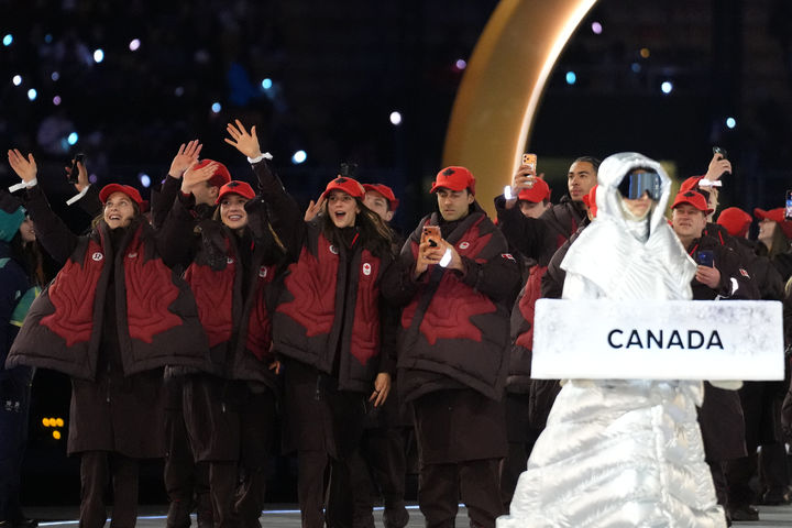 [밀라노=AP/뉴시스]캐나다 선수단. 2026.02.06.