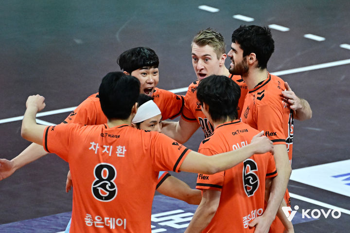 [서울=뉴시스] 남자 프로배구 OK저축은행. (사진=KOVO 제공). 2026.02.08. *재판매 및 DB 금지