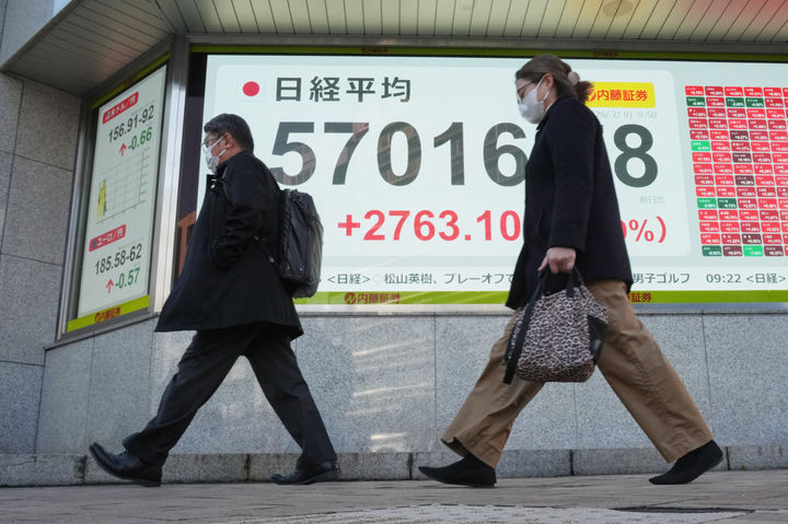 日닛케이지수, 5만8천 '터치' 후 하락 마감…엔 강세에 수출주 '부담'