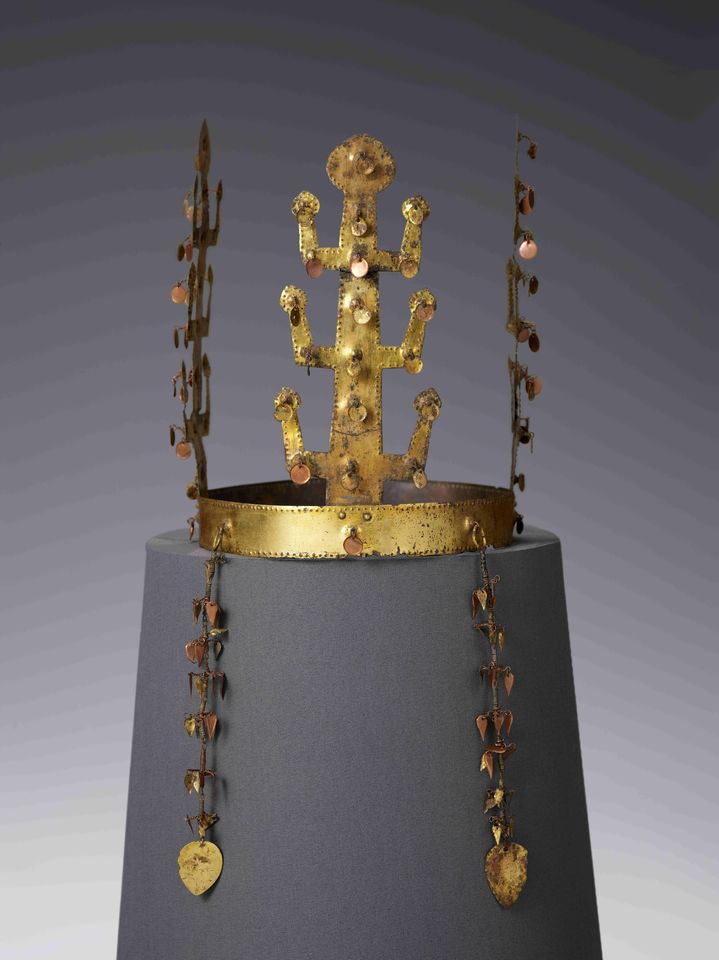 [양산=뉴시스] 양산 북정리 출토 금동관. (사진=양산시 제공) 2026.02.09. photo@newsis.com *재판매 및 DB 금지