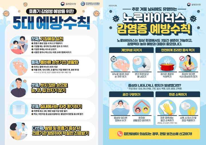 설 다가오는데, 독감·노로바이러스 비상…'예방수칙' 준수