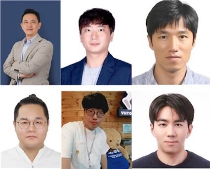 [서울=뉴시스] (왼쪽 위부터) 유원철 교수, 김병현 교수, 정학성 박사, (왼쪽 아래부터) 김재성 석박사통합과정생, 허인철 석박사통합과정생, 김동경 석사과정생. (사진=한양대 에리카 제공) 2026.02.09. photo@newsis.com *재판매 및 DB 금지