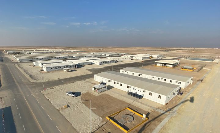 [서울=뉴시스] 사우디아라비아 마잔(MIP) 프로젝트 가설공사 현장. (사진=현대리바트 제공) 2026.02.09. photo@newsis.com *재판매 및 DB 금지