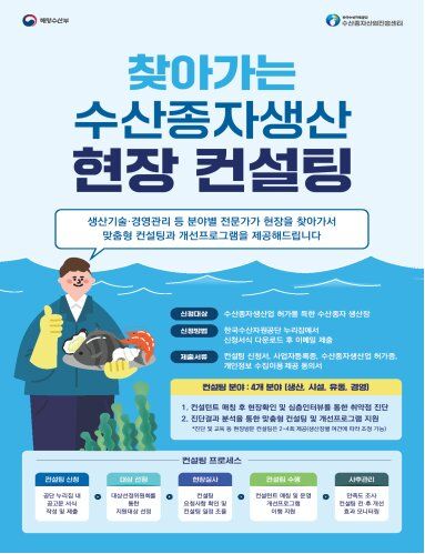 [부산=뉴시스] '2026년 찾아가는 수산종자생산장 역량강화 컨설팅 사업' 포스터. (사진=한국수산자원공단 제공) 2026.02.09. photo@newsis.com *재판매 및 DB 금지