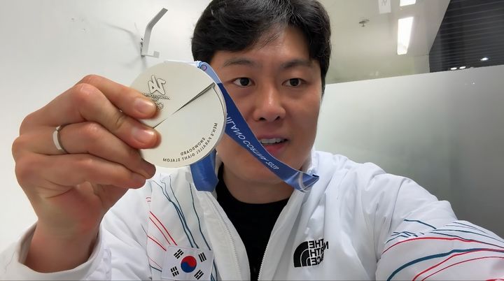 [서울=뉴시스] 2026 밀라노·코르티나 동계올림픽 스노보드 은메달리스트 김상겸. (사진=대한체육회 제공). 2026.02.09. *재판매 및 DB 금지