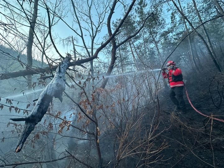 양산 산불 3시간 만에 진화…주민 122명 대피 후 귀가(종합)