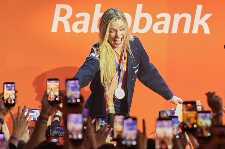 '금메달' 레이르담, 연인 전용기·개회식 불참 논란 실력으로 잠재웠다 [뉴시스Pic]