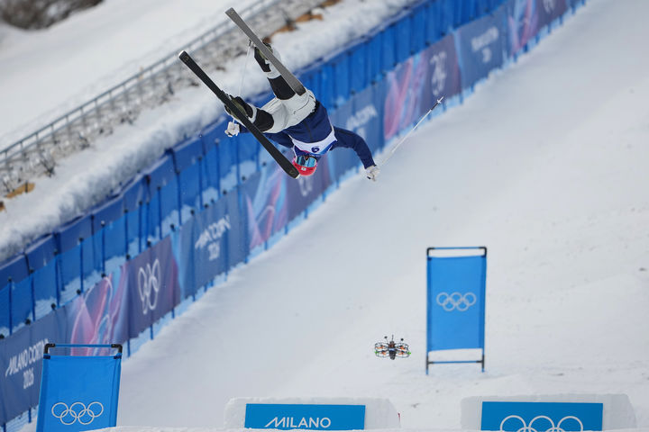 [리비뇨=AP/뉴시스] 2026 밀라노·코르티나담페초 동계올림픽 프리스타일 스키 남자 모굴 결선에 진출한 정대윤. 사진은 1차 예선 당시. 2026.02.10.