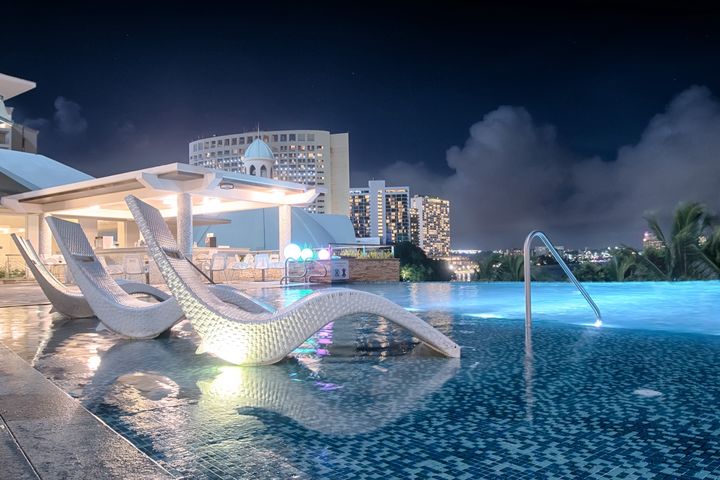 [서울=뉴시스] 롯데호텔 괌 야외 수영장.(사진=호텔롯데 제공) *재판매 및 DB 금지