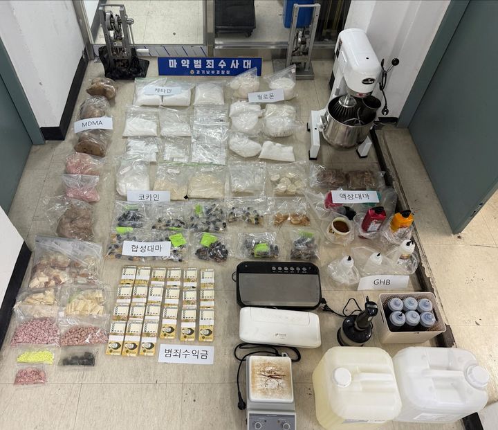 동남아서 마약 대량 밀반입, 유통한 일당 무더기 검거