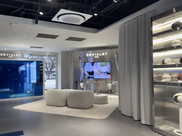 [서울=뉴시스] 동효정 기자 = 롯데하이마트 잠실점 프랑스 명품 오디오 브랜드 드비알레 존. *재판매 및 DB 금지