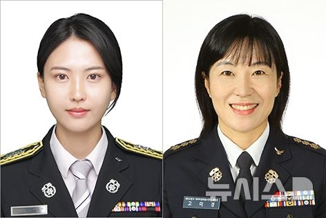 [제주=뉴시스] 7일 오후 제주시 오라동 제주복합체육관에서 급성 심정지 남성을 소생시킨 고은혜 제주소방서 이도119센터 구급대원과 고미경 아라여성의용소방대 부대장. (사진=제주소방안전본부 제공) 2026.02.10. photo@newsis.com