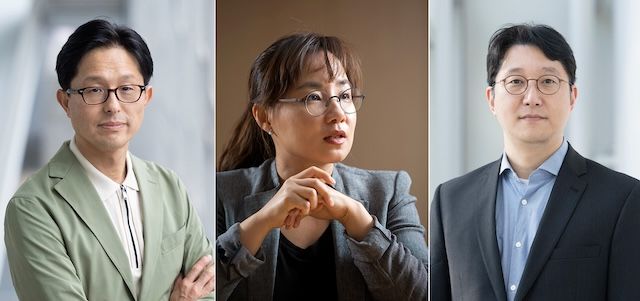 [서울=뉴시스] (왼쪽부터) 이화여대 김동하 교수, 문회리 교수(겸 연구소장), 박재홍 교수. (사진=이화여대 제공) 2026.02.10. photo@newsis.com *재판매 및 DB 금지