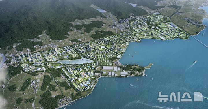 [창원=뉴시스]경남 사천시 우주항공복합도시 전체 조감도.(사진=경남도 제공) 2026.02.10. photo@newsis.com