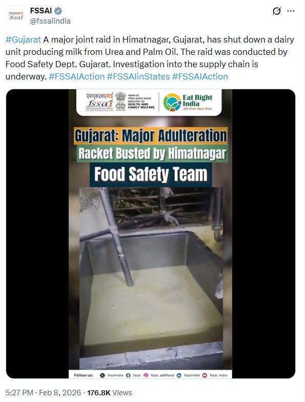 인도서 5년간 유통된 '우유'…알고 보니 세제·비료 섞은 '가짜'였다