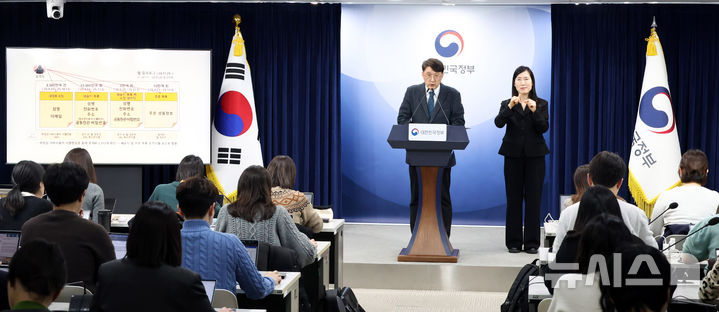 [서울=뉴시스] 추상철 기자 = 최우혁 과기정통부 정보보호네트워크정책실장이 10일 오후 서울 종로구 정부서울청사에서 '쿠팡 침해사고 민관합동조사단 조사결과 발표' 브리핑을 하고 있다. 2026.02.10. scchoo@newsis.com