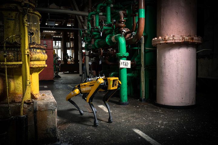 [서울=뉴시스] 현대차그룹 로봇 전문 계열사 보스턴다이내믹스의 4족 보행 로봇 스팟이 셀라필드 현장을 순찰하는 모습 (사진=셀라필드 제공) 2026.2.11. photo@newsis.com *재판매 및 DB 금지