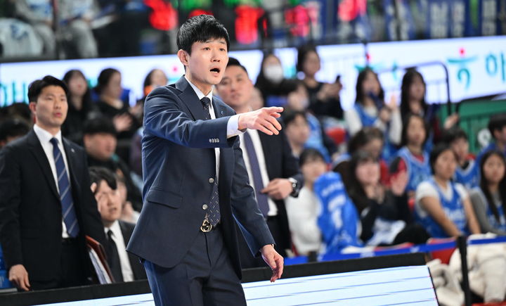 [서울=뉴시스] 프로농구 대구 한국가스공사의 강혁 감독. (사진=KBL 제공) *재판매 및 DB 금지