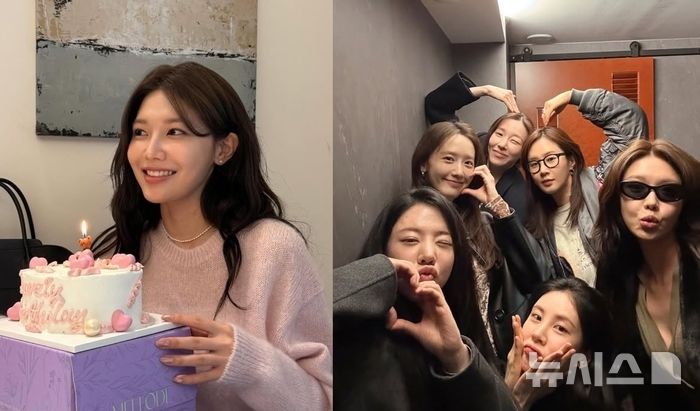 [서울=뉴시스] 그룹 소녀시대 멤버들이 수영의 생일을 축하하기 위해 한 자리에 모였다. (사진 = 수영 인스타그램 캡처) 2026.02.11. photo@newsis.com *재판매 및 DB 금지