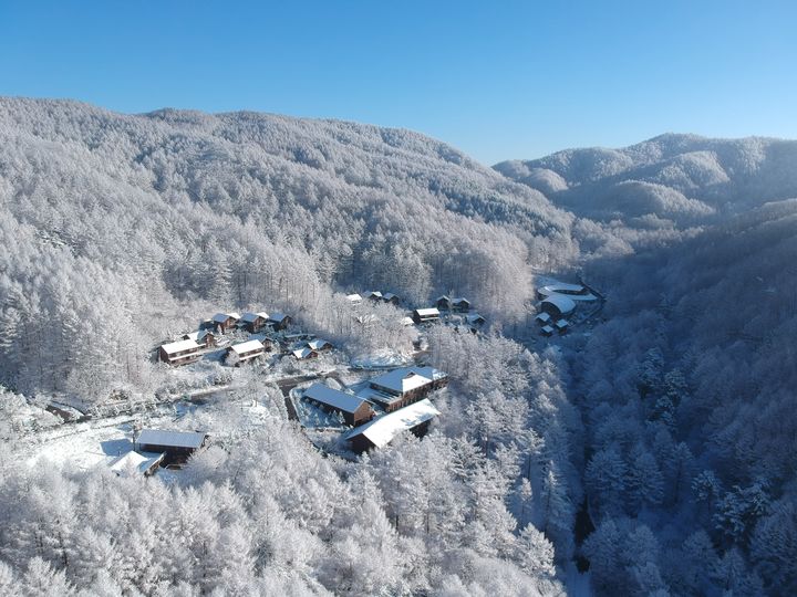 [횡성=뉴시스] 한국산림복지진흥원 국립횡성숲체원의 겨울 전경.(사진=한국산림복지진흥원 제공) *재판매 및 DB 금지