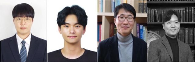[서울=뉴시스] (왼쪽부터) 성균관대 신동진 박사과정생, 강지훈 박사과정생, 이준엽 교수, 중앙대 김재민 교수. (사진=중앙대 제공) 2026.02.11. photo@newsis.com *재판매 및 DB 금지