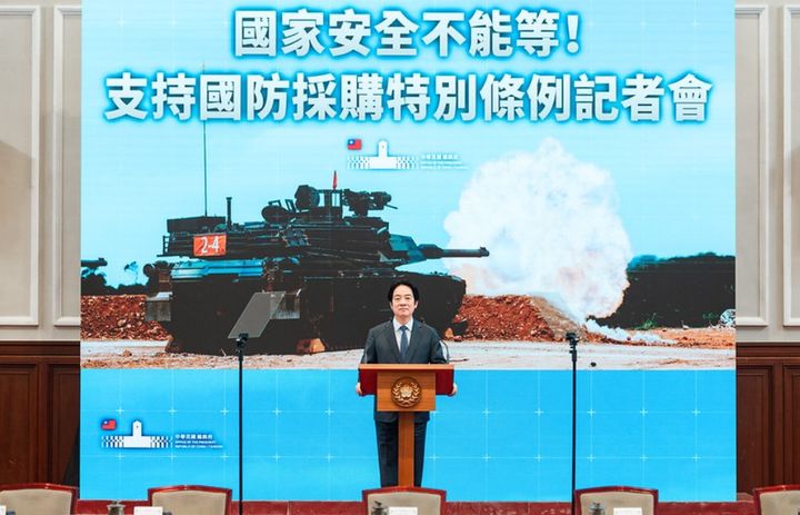 라이 총통 “국방·안보 더 기다릴 수 없어, 국방특별예산 조속 통과” 호소