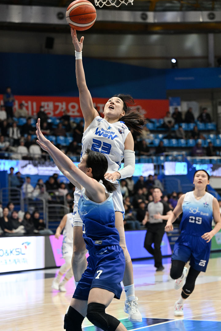 [서울=뉴시스] 여자프로농구 아산 우리은행의 김단비. (사진=WKBL 제공) *재판매 및 DB 금지