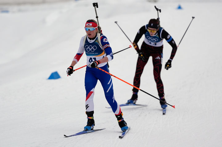 [안테르셀바=AP/뉴시스]바이애슬론 압바꾸모바. 2026.02.11.