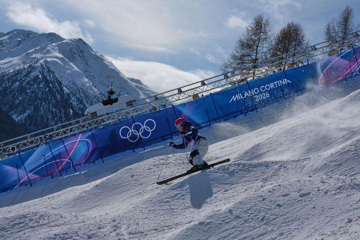 [리비뇨=AP/뉴시스] 2026 밀라노·코르티나담페초 동계올림픽 프리스타일 스키 남자 모굴에 출전한 정대윤. 2026.02.12.