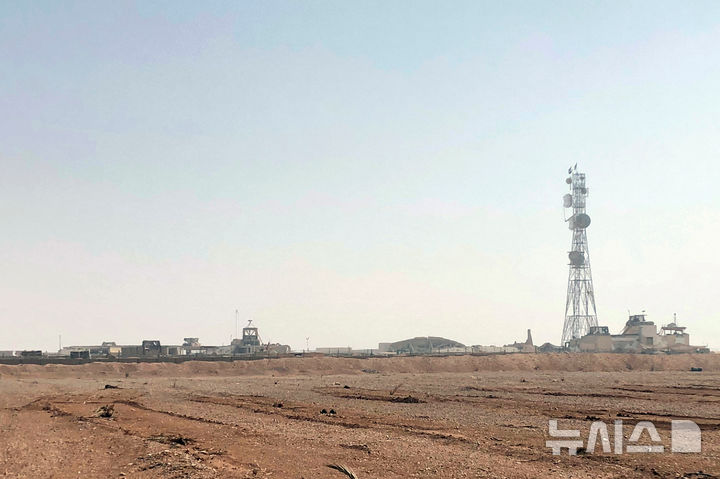 [AP/뉴시스] 요르단 및 이라크 접경지인 시리아 동부에 위치한 알탄프 전초기지 2018년 사진