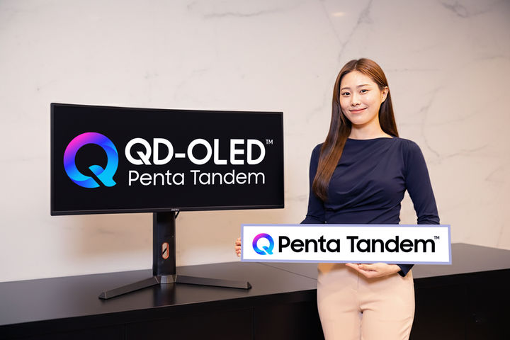 삼성디스플레이 QD-OLED만의 독창적인 5중 적층 구조를 상표화한 프리미엄 기술 브랜드 'QD-OLED Penta Tandem™'(사진제공=-삼성디스플레이) *재판매 및 DB 금지