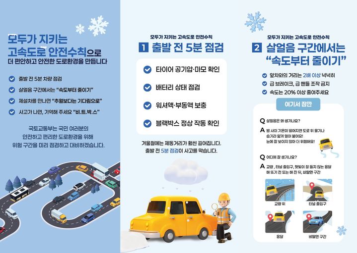 정부, '결빙 취약지점' 도로 121곳 집중 관리…열선 깐다