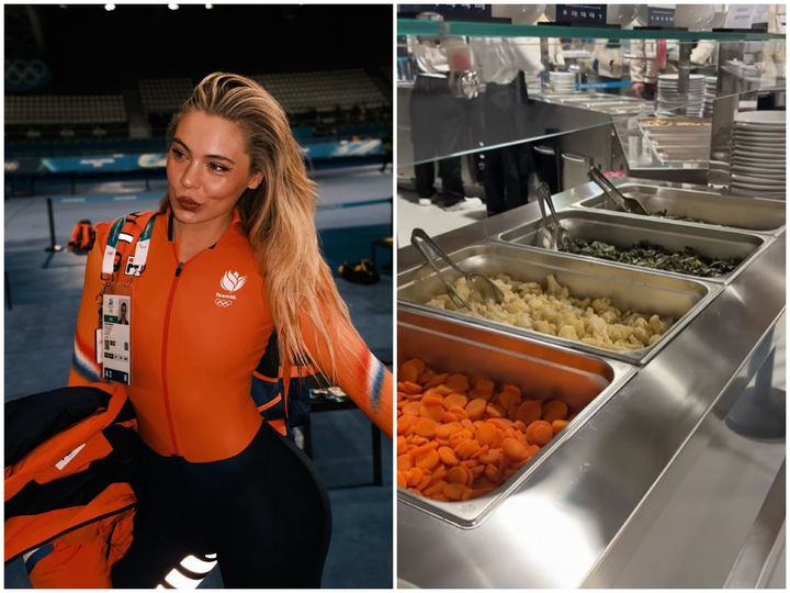 네덜란드 '빙속여제' 레이르담 "파스타 극찬"…밀라노 선수촌 식단 두고 '시끌'