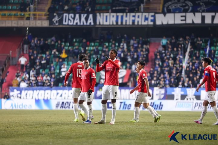 [서울=뉴시스] 프로축구 K리그1 포항 스틸러스의 조르지. (사진=한국프로축구연맹 제공) *재판매 및 DB 금지