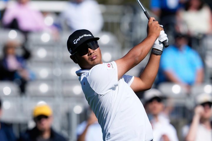 [페블비치=AP/뉴시스] 미국프로골프(PGA) 투어의 히사쓰네 료(일본). 2026.02.12.