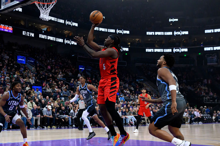 [솔트레이크시티=AP/뉴시스] 미국프로농구(NBA) 포틀랜드 트레일블레이저스의 즈루 할리데이. 2026.02.12.