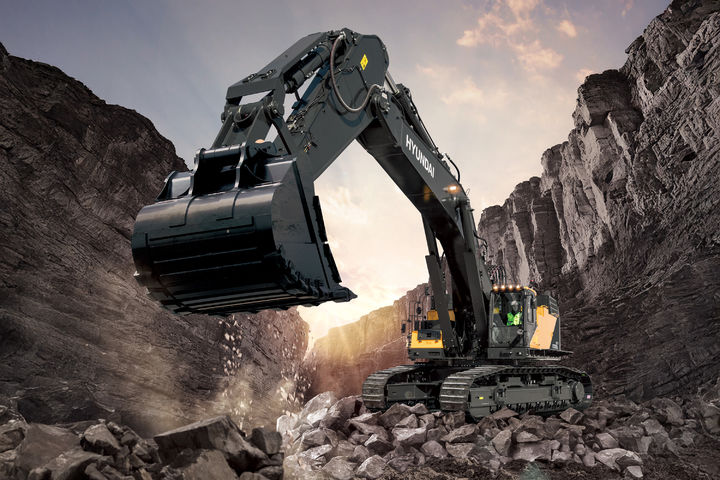 [서울=뉴시스] HD건설기계 100톤급 초대형 굴착기. (사진=HD건설기계) 2026.02.13 photo@newsis.com *재판매 및 DB 금지 *재판매 및 DB 금지