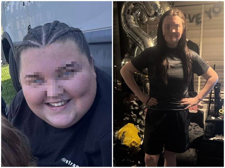 [뉴시스] 비만 치료 주사와 식단 조절을 병행해 6개월 만에 약 64㎏을 감량한 홀리 배런(22). (사진=틱톡 캡처) *재판매 및 DB 금지