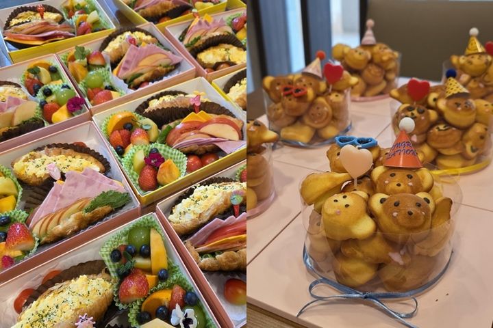 [서울=뉴시스] 한미약품 국내영업본부 신입사원이 직접 만든 샌드위치 2종과 저당 마들렌 (사진=한미사이언스 제공) 2026.2.17. photo@newsis.com *재판매 및 DB 금지