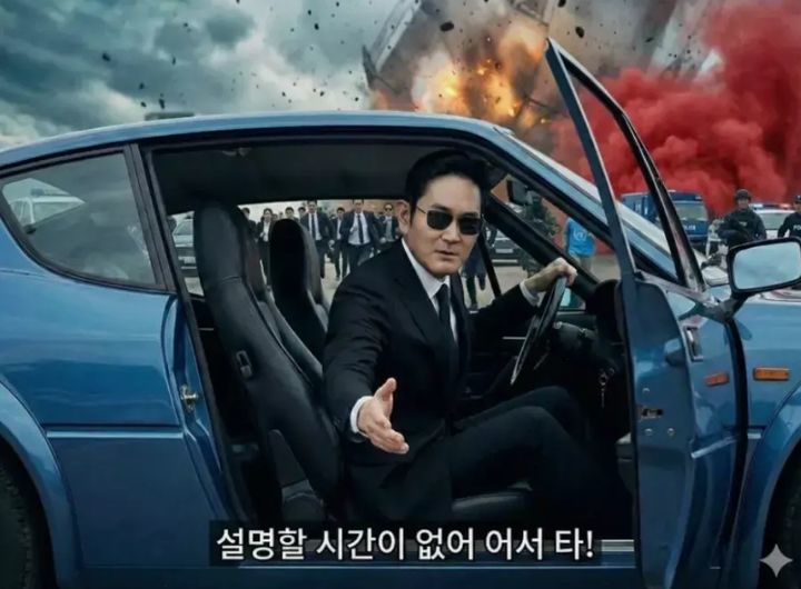 삼성전자 주가가 18만원을 돌파하며 사상 최고가를 경신하자, 온라인 커뮤니티에서는 이재용 회장이 고점에 물린 투자자들을 직접 구조하러 온다는 설정의 AI 생성 이미지가 공유되며 큰 화제를 모으고 있다. 사진 온라인 커뮤니티 캡처 *재판매 및 DB 금지 *재판매 및 DB 금지