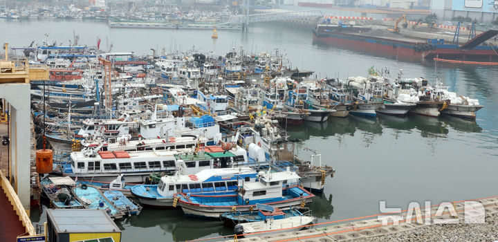 [인천=뉴시스] 전진환 기자 = 13일 오전 인천 중구 인천항 부두에 어선들이 정박해 있다. 사진은 기사와 무관하다. 2026.02.13. amin2@newsis.com