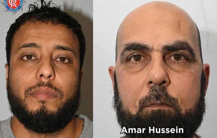 [서울=뉴시스] 13일(현지 시간) 프레스턴 형사법원은 왈리드 사다위(38)와 아마르 후세인(52)에게 각각 최소 복역기간 37년, 26년의 종신형을 선고했다. 사다위와 후세인의 사진. <사진출처: 그레이터 맨체스터 경찰 홈페이지> 2026.02.14