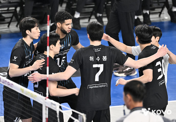 [서울=뉴시스] 남자 프로배구 현대캐피탈. (사진=KOVO 제공). 2026.02.14. *재판매 및 DB 금지