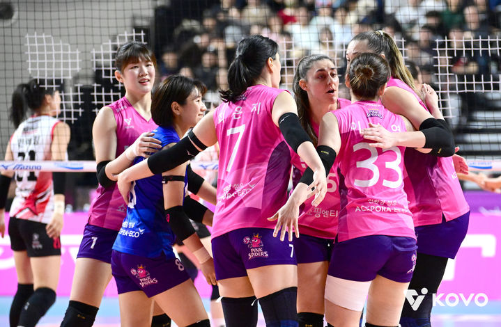 [서울=뉴시스] 여자 프로배구 흥국생명. (사진=KOVO 제공). 2026.02.14. *재판매 및 DB 금지