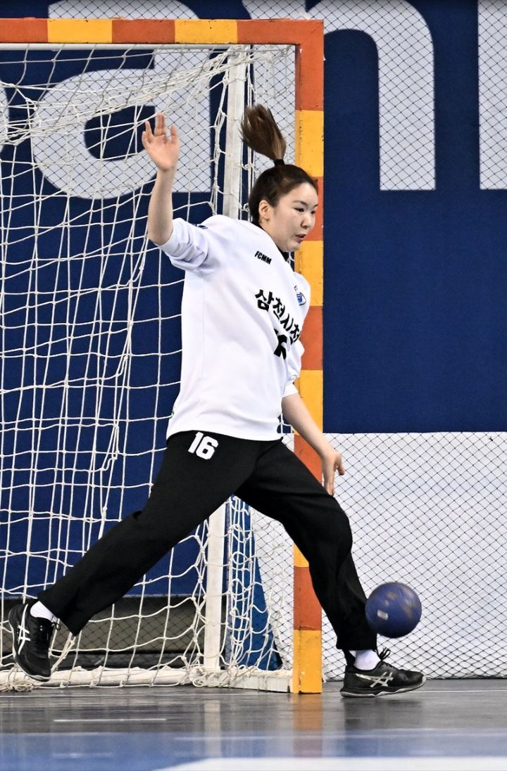 [서울=뉴시스] 여자 핸드볼 삼척시청의 박새영. (사진=한국핸드볼연맹 제공) 2026.02.14. photo@newsis.com *재판매 및 DB 금지