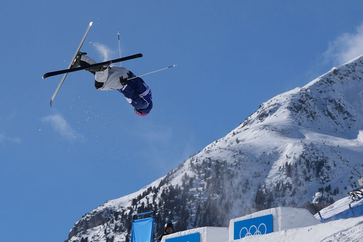 [리비뇨=AP/뉴시스] 2026 밀라노·코르티나담페초 동계올림픽 프리스타일 스키 남자 듀얼 모굴에 출전한 정대윤. 2026.02.15.
